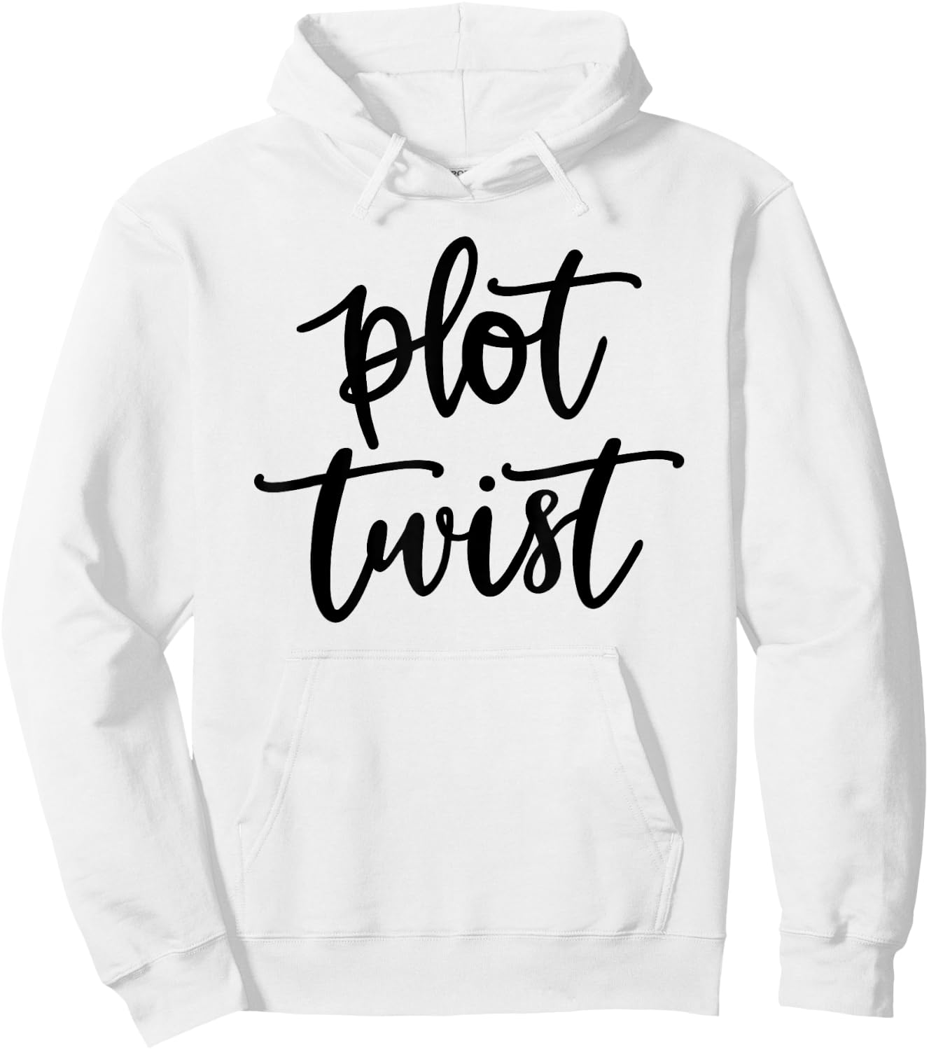 Plot Twist Saying - Author Gift Hoodie - Hoodie | White