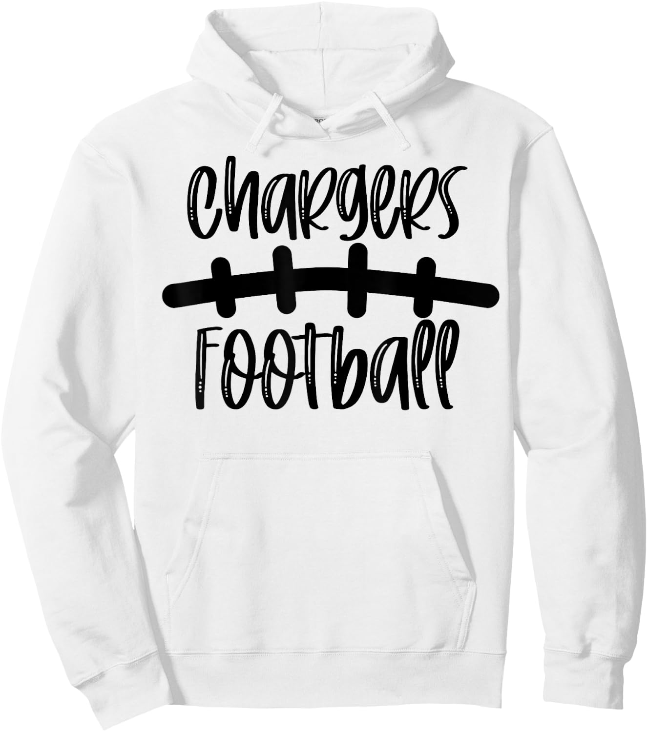 Chargers Football School Spirit Team Mascot Game Night Hoodie - Hoodie | White