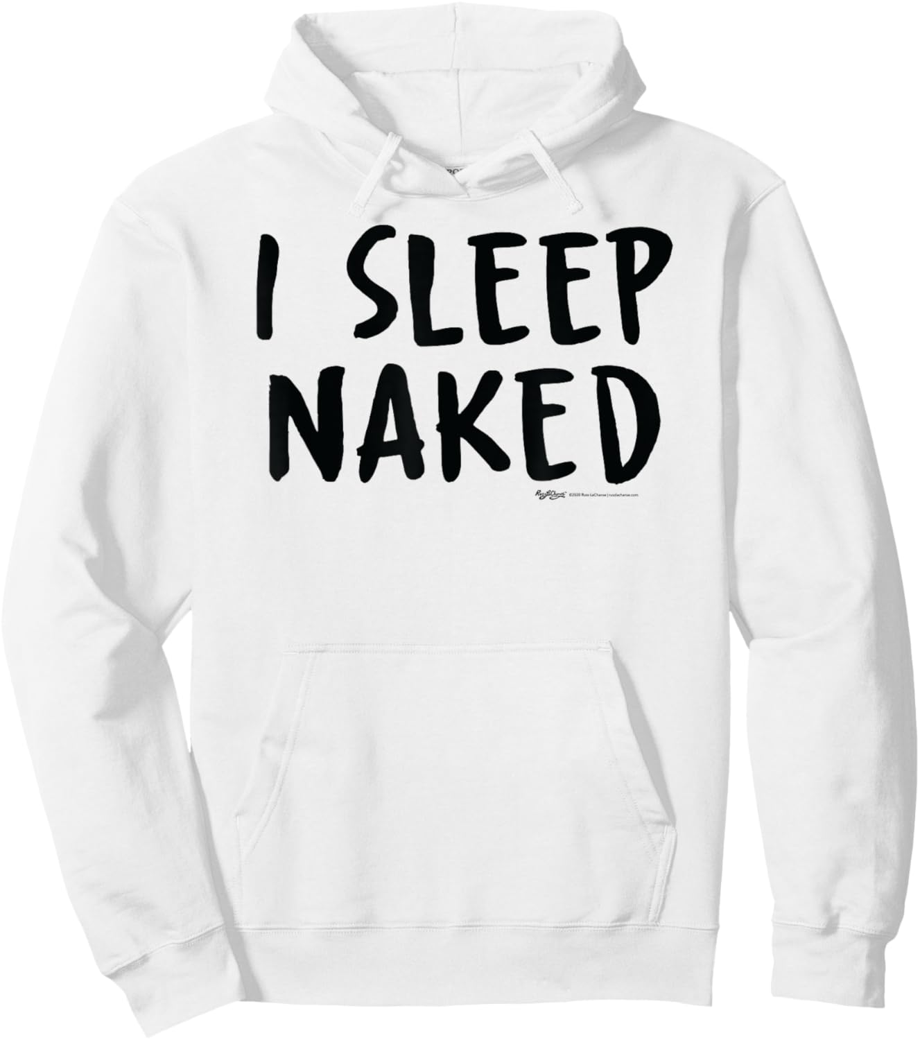 I Sleep Naked Nap Hoodie - Hoodie | White
