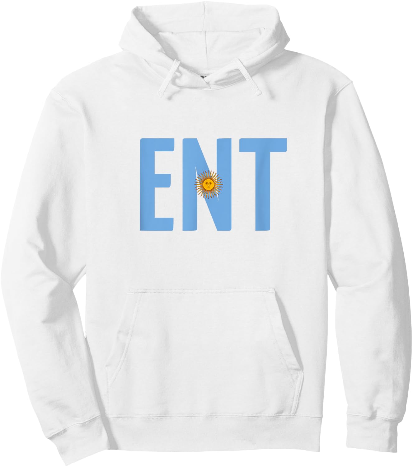ENT - Argentina Three Part Design - Argentinian Flag Part 2 Hoodie - Hoodie | White