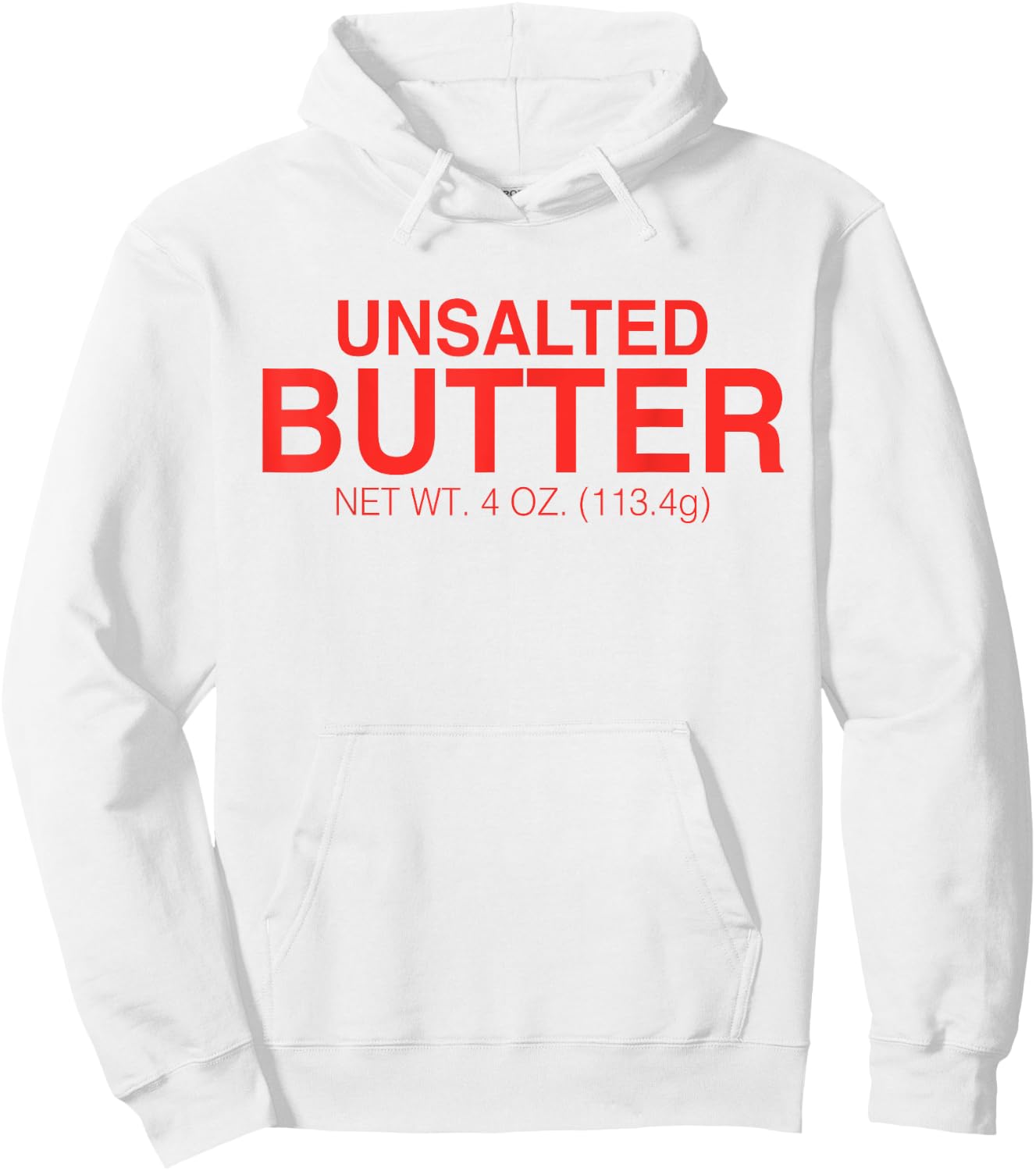 Unsalted Butter Funny Halloween Costume Funny Butter Hoodie - Hoodie | White