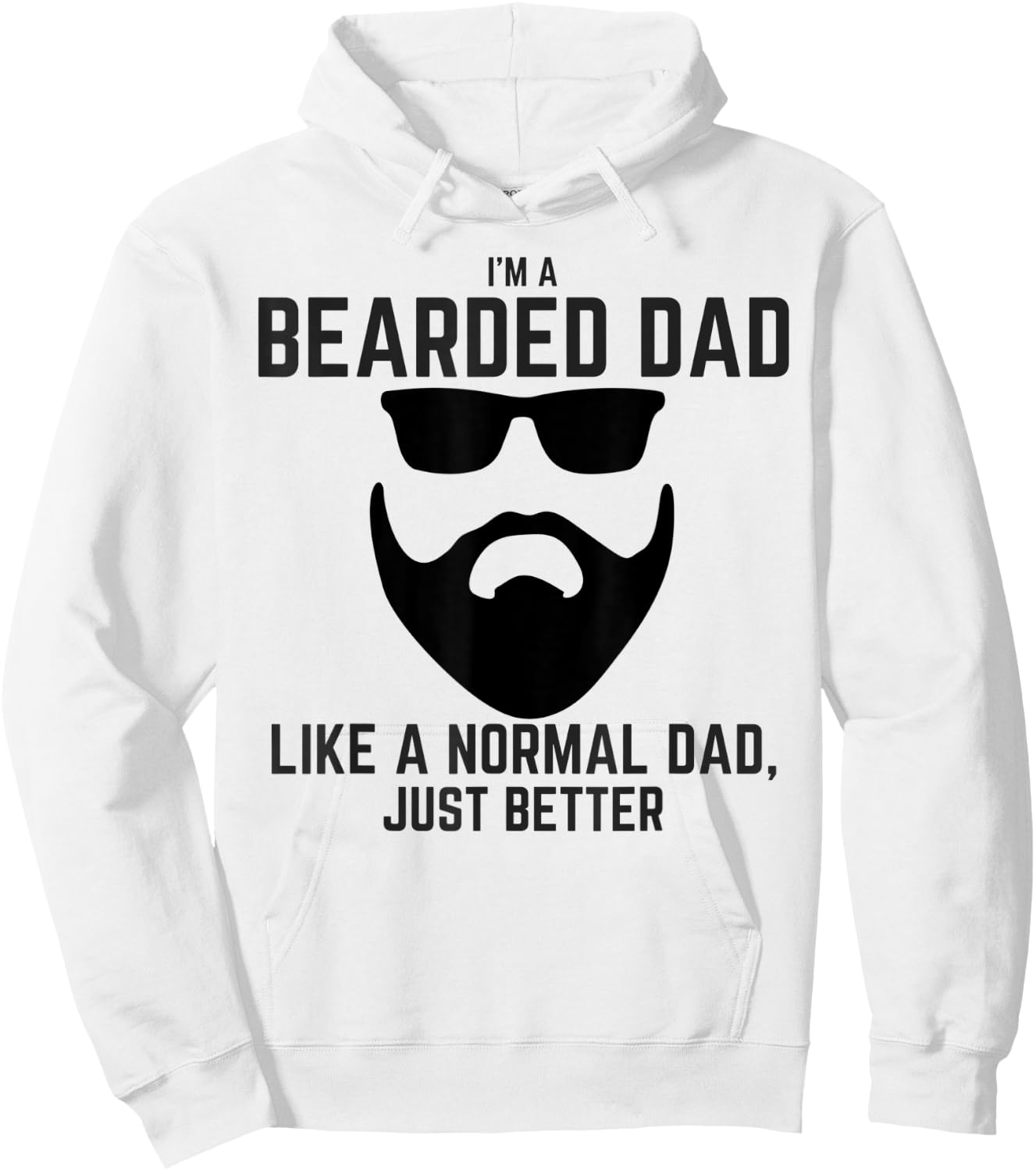 Great Beard Comes Great Responsibility Bearded Tattoo Dad Hoodie - Hoodie | White