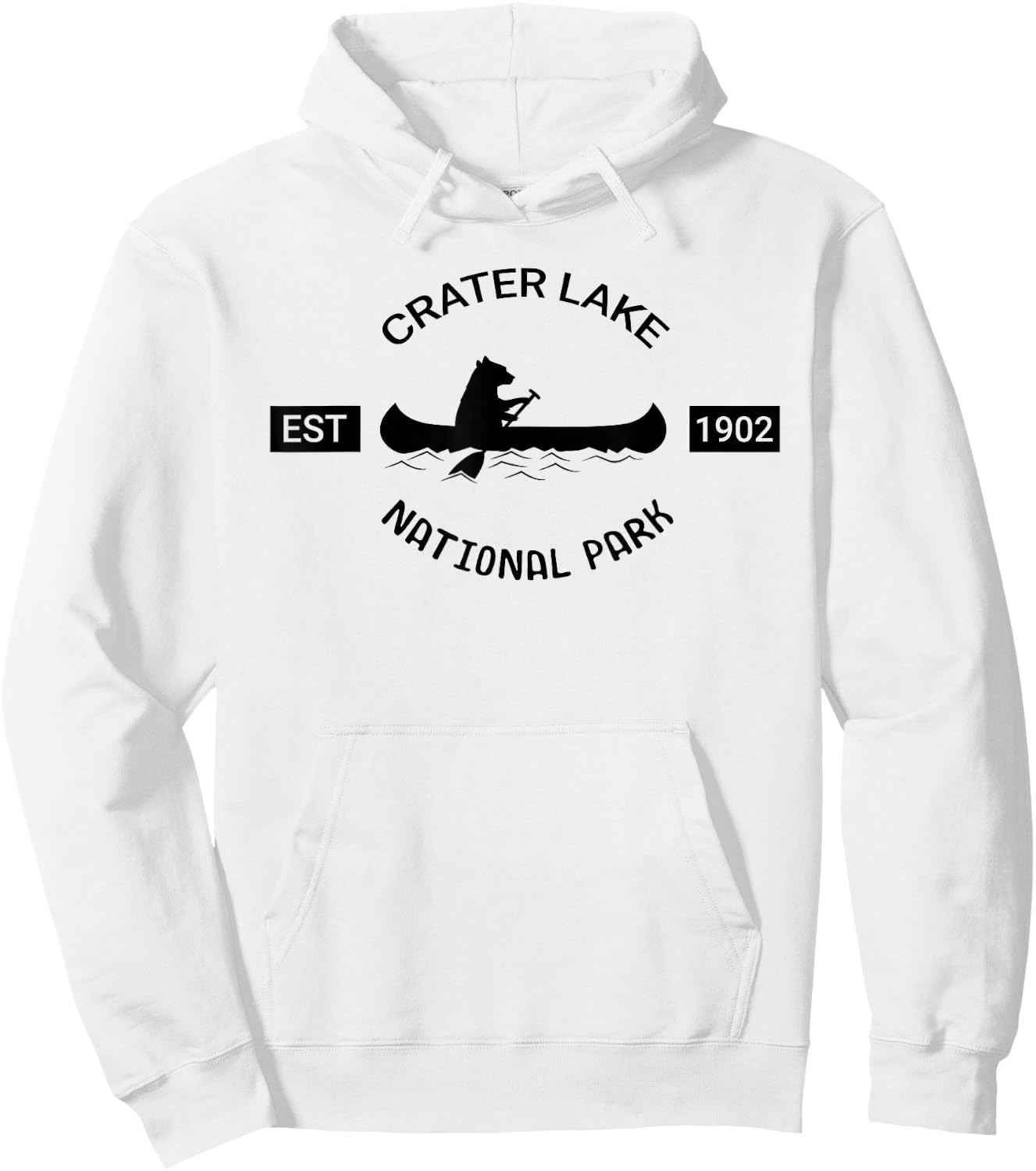 Oregon Bear Shirt | Crater Lake National Park Gift Hoodie - Hoodie | White