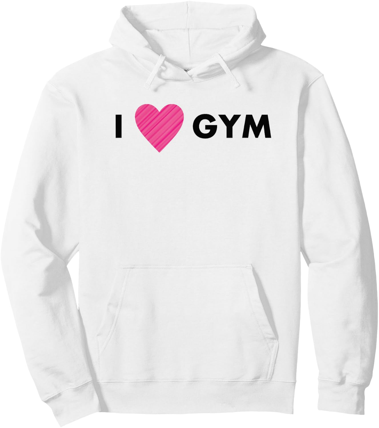 I love Gym T shirt, I love gym clothing Hoodie - Hoodie | White