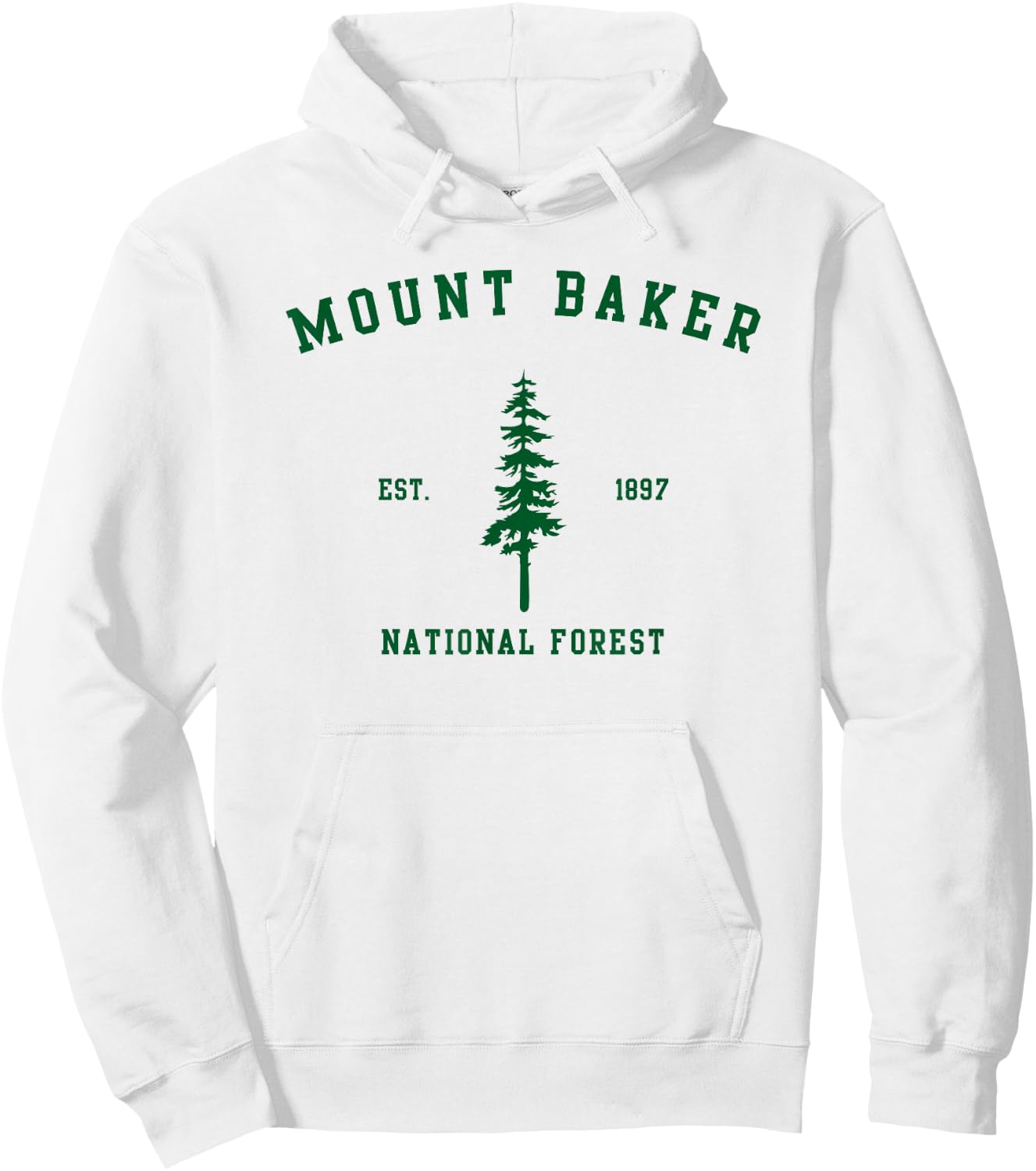 Mount Baker National Forest Explore Washington Hoodie - Hoodie | White