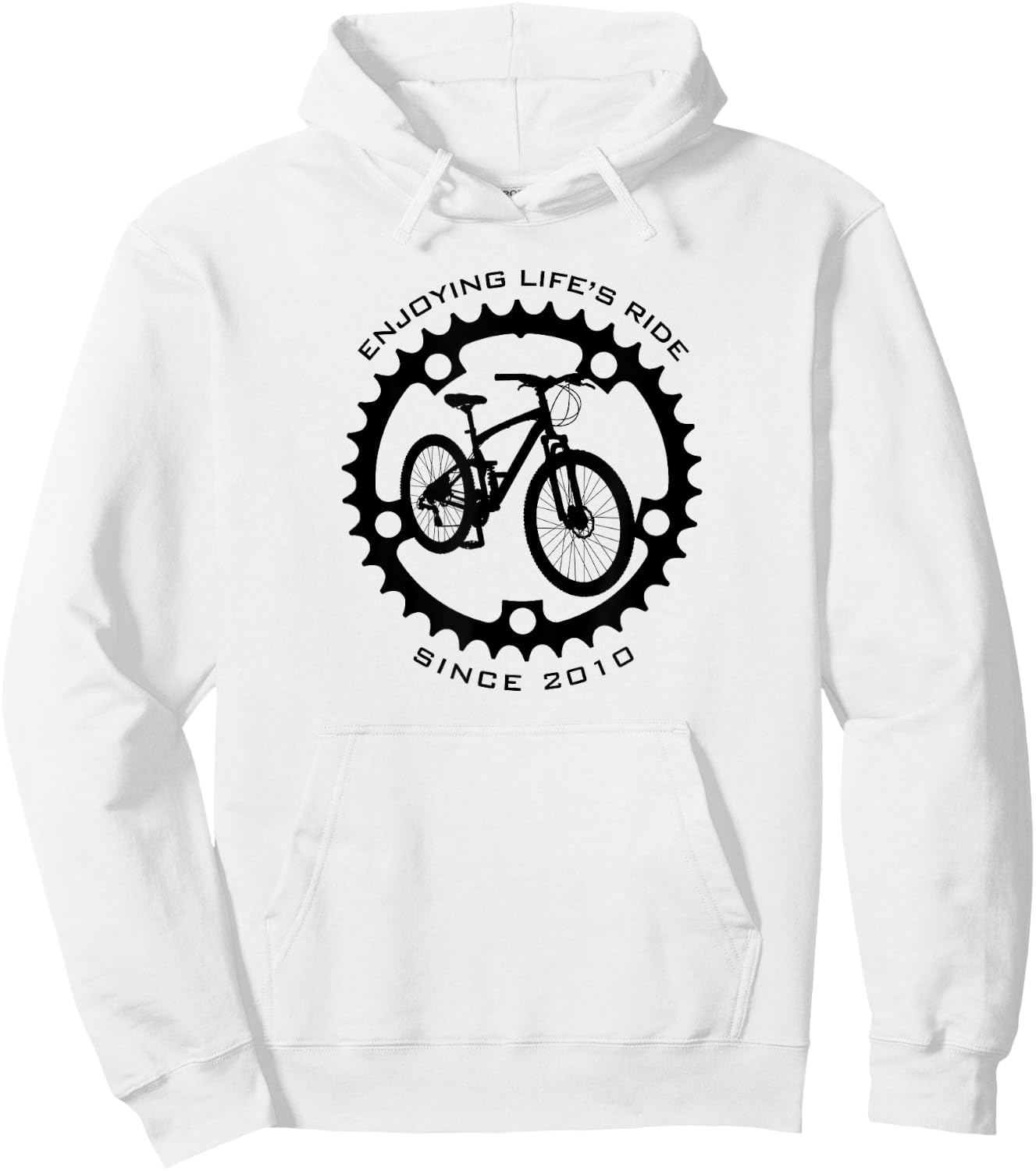 15 Year Old Mountain Biker Biking 2010 15th Birthday Hoodie - Hoodie | White