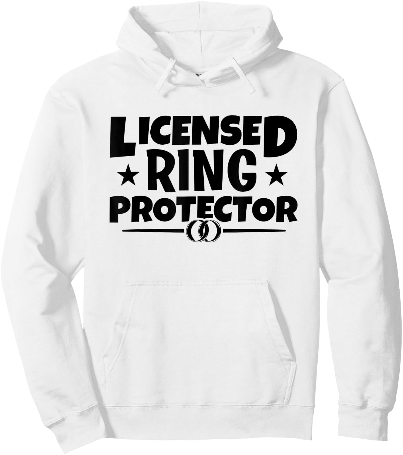 Kids Security Licensed Ring Protector Wedding Bearer Hoodie - Hoodie | White