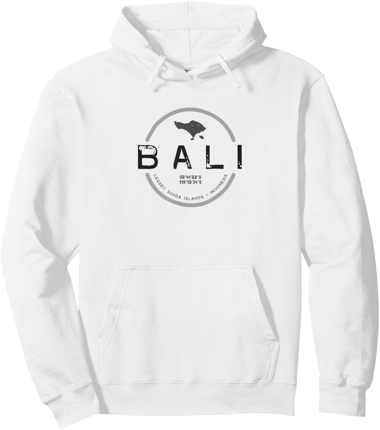 Bali Graphic T Hoodie - Hoodie | White