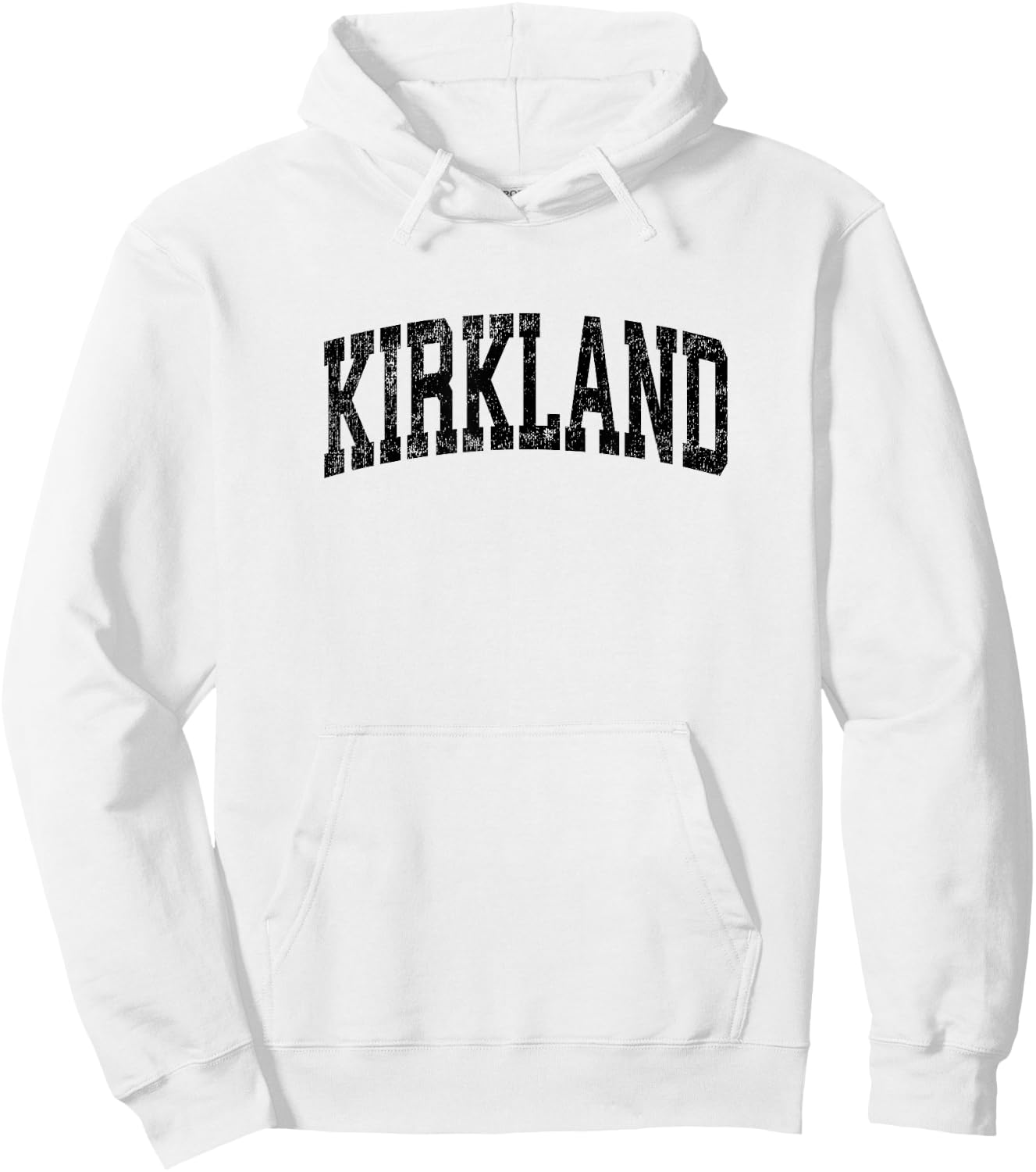 Kirkland Washington WA Vintage Athletic Sports Black Design Hoodie - Hoodie | White