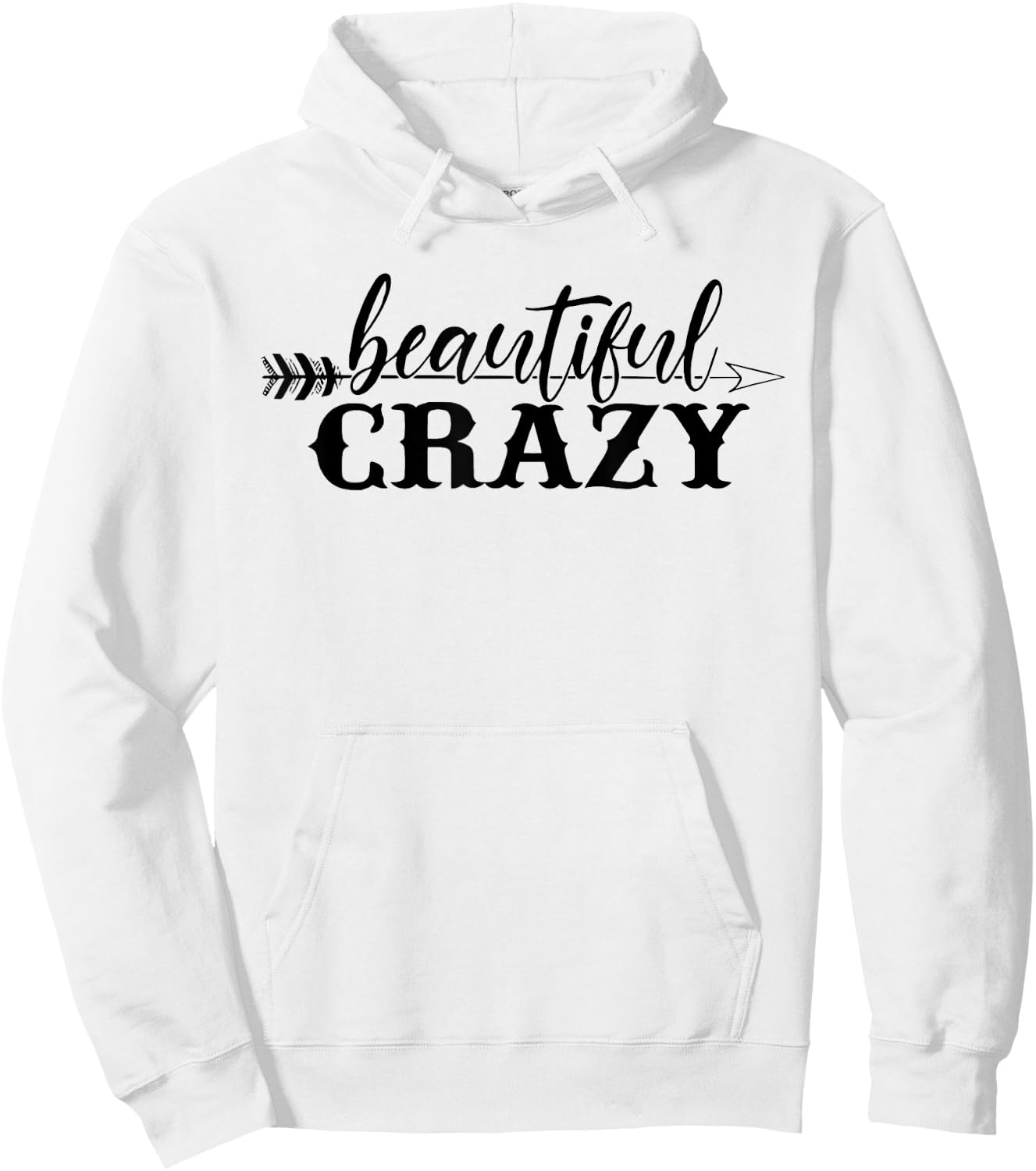 Beautiful Crazy Arrow Hoodie - Hoodie | White