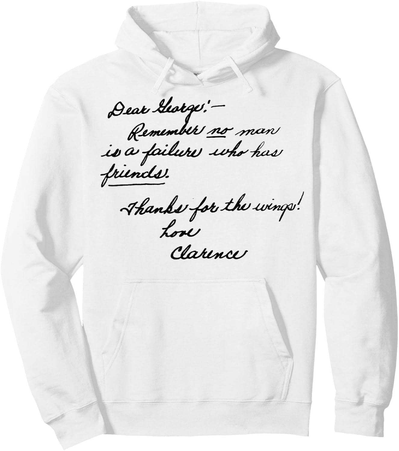 Pottersville Vintage Christmas Classic It's a Wonderful Life Hoodie - Hoodie | White