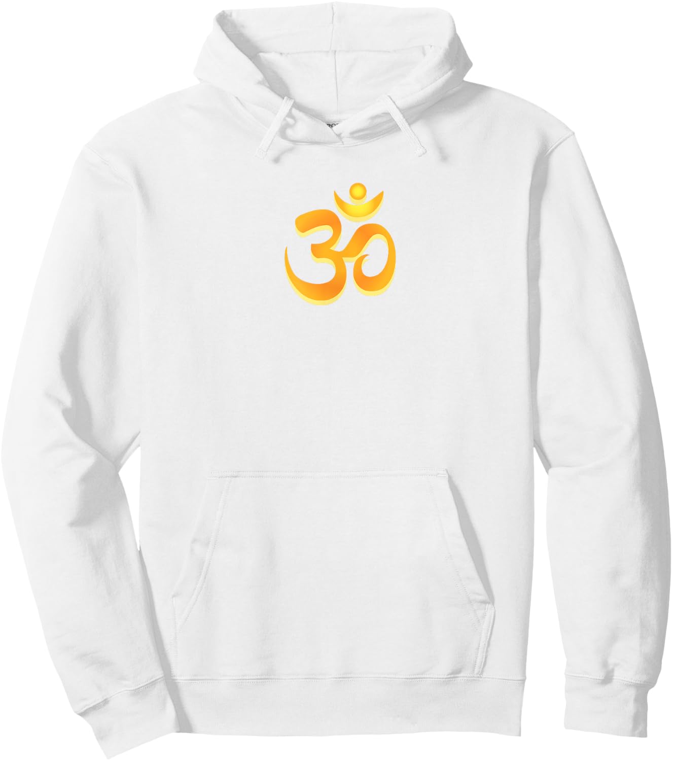 Om Aum Omkara Symbol - Zen Spiritual Peace Yoga Meditation Hoodie - Hoodie | White