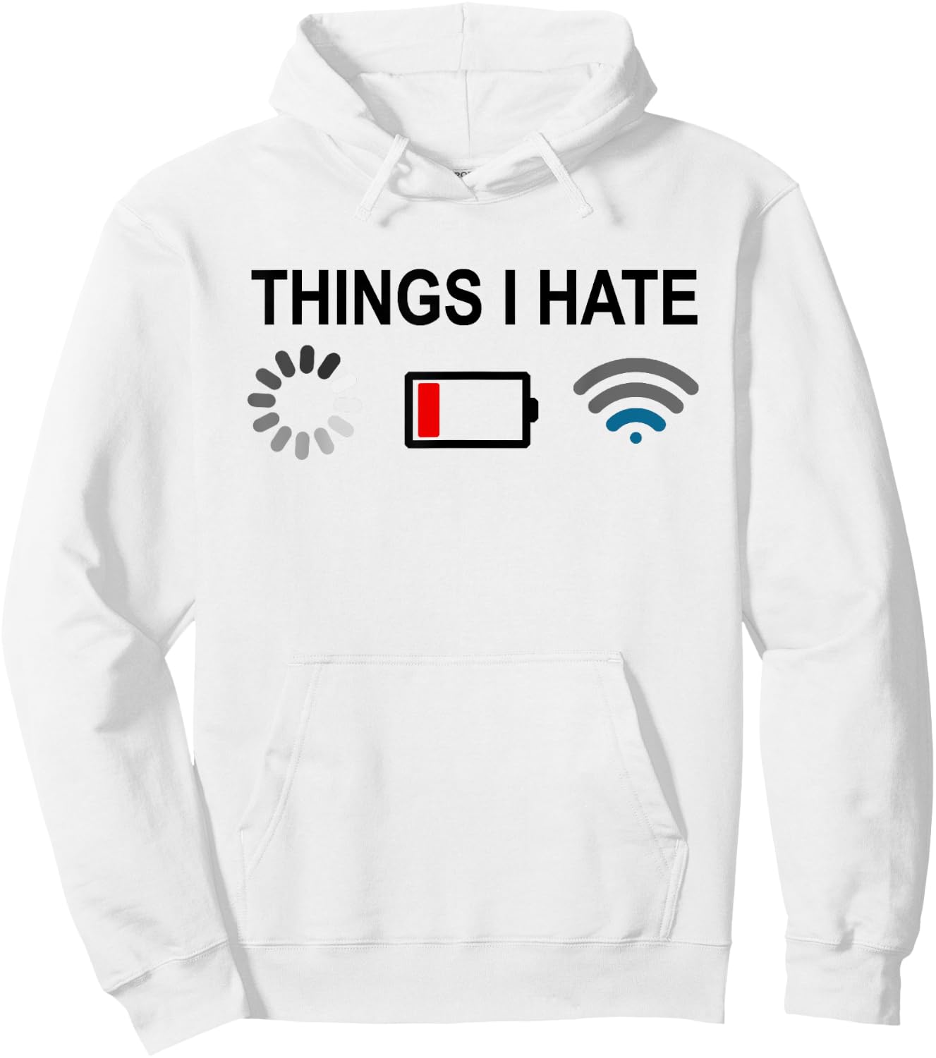 Things I Hate Programmer Gamer Computer Nerd-Fun Gift Hoodie - Hoodie | White