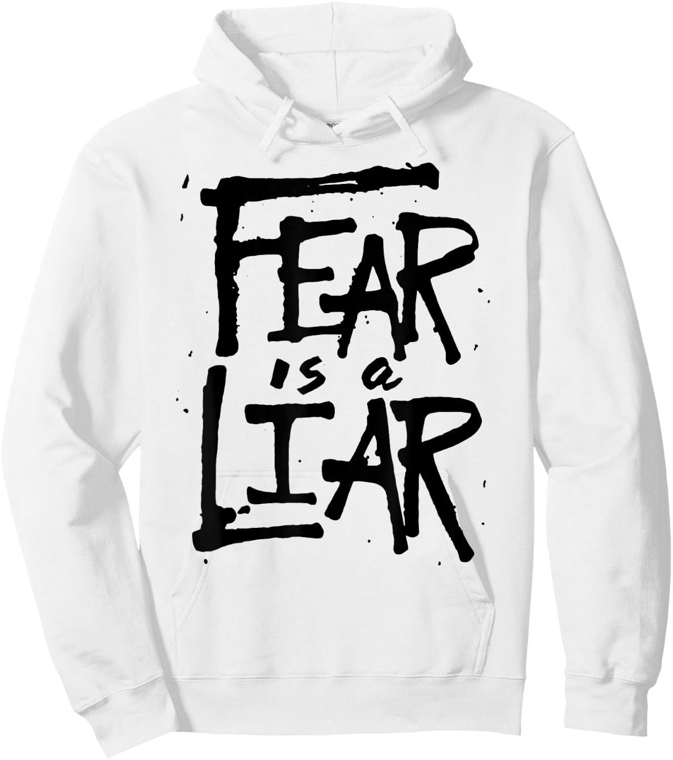 Fear is a Liar - Inspirational Christian Faith Believer Hoodie - Hoodie | White