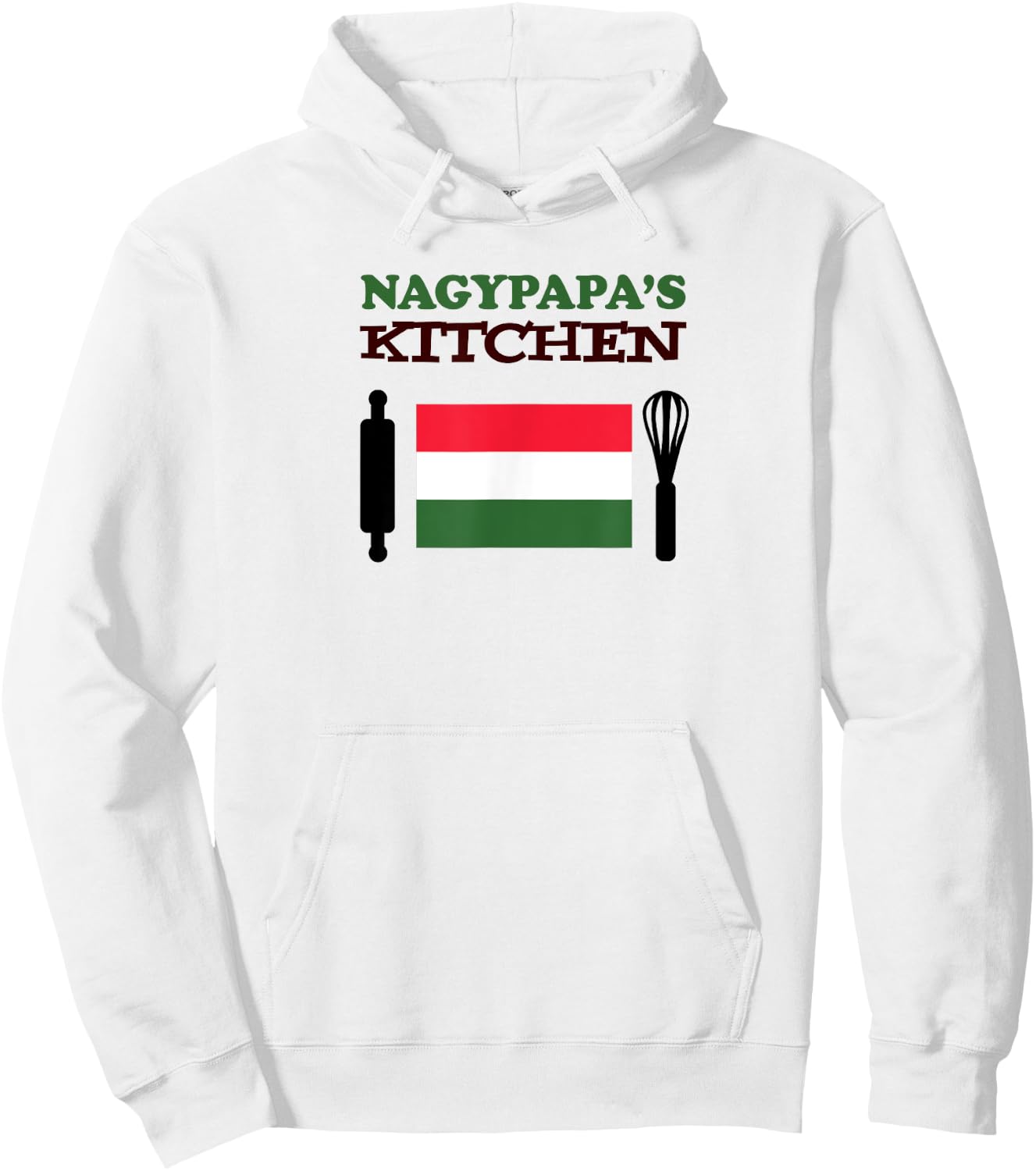 Nagypapa's Kitchen Hungarian Grandpa Hoodie - Hoodie | White