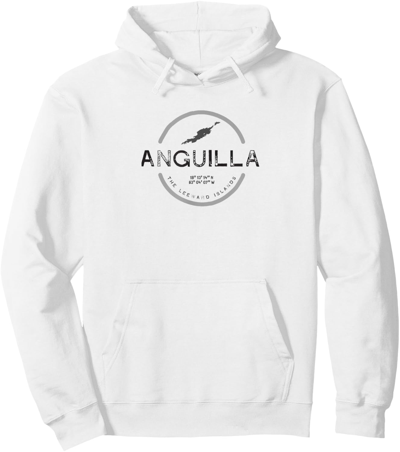 Anguilla Graphic T Hoodie - Hoodie | White