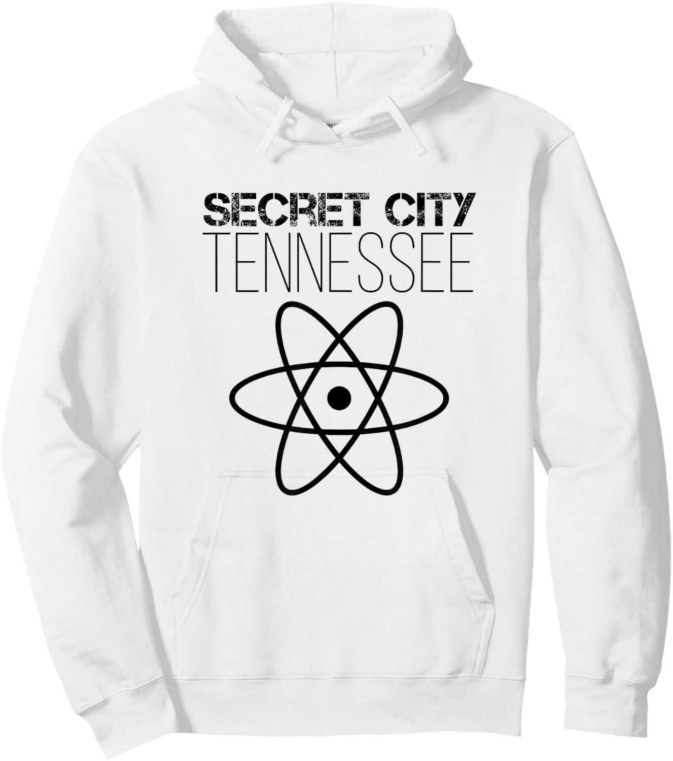Secret City Oak Ridge Tennessee Atom Nuclear Hoodie - Hoodie | White