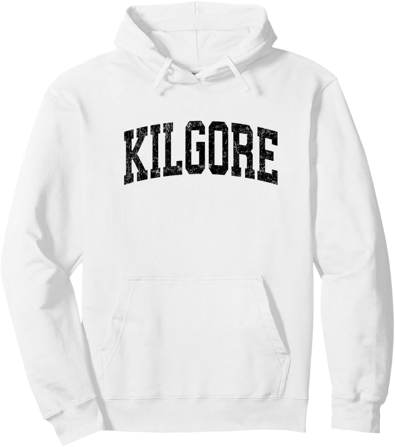 Kilgore Texas TX Vintage Athletic Sports Black Design Hoodie - Hoodie | White