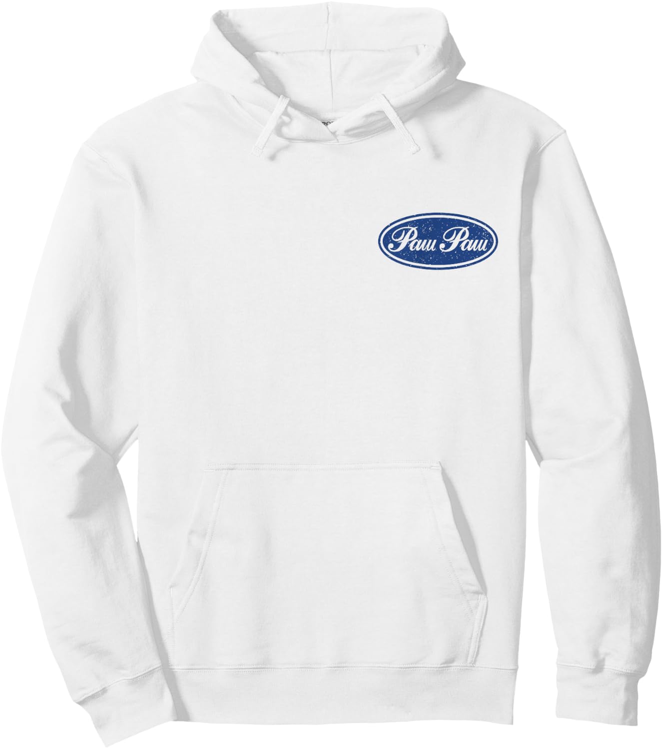 Built Paw Paw Tough, Funny Dad - Grandpa - Front and Back Hoodie - Hoodie | White