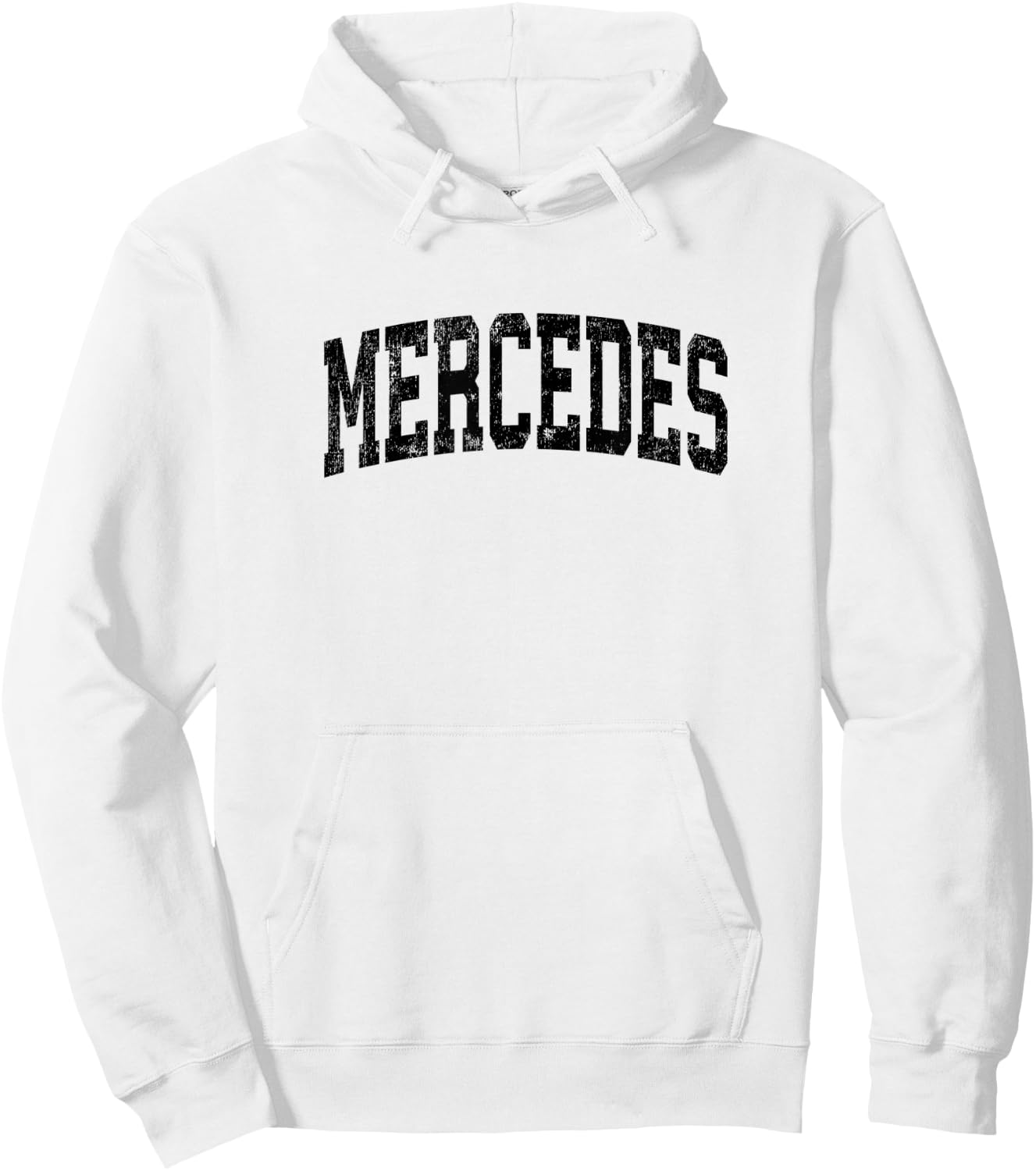 Mercedes Texas TX Vintage Athletic Sports Black Design Hoodie - Hoodie | White