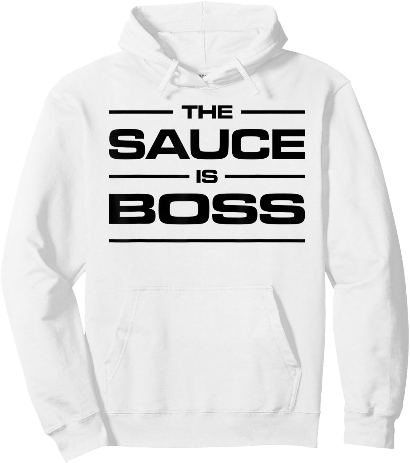 The Sauce is Boss Sauce Boss Culinary Apparel Hoodie - Hoodie | White