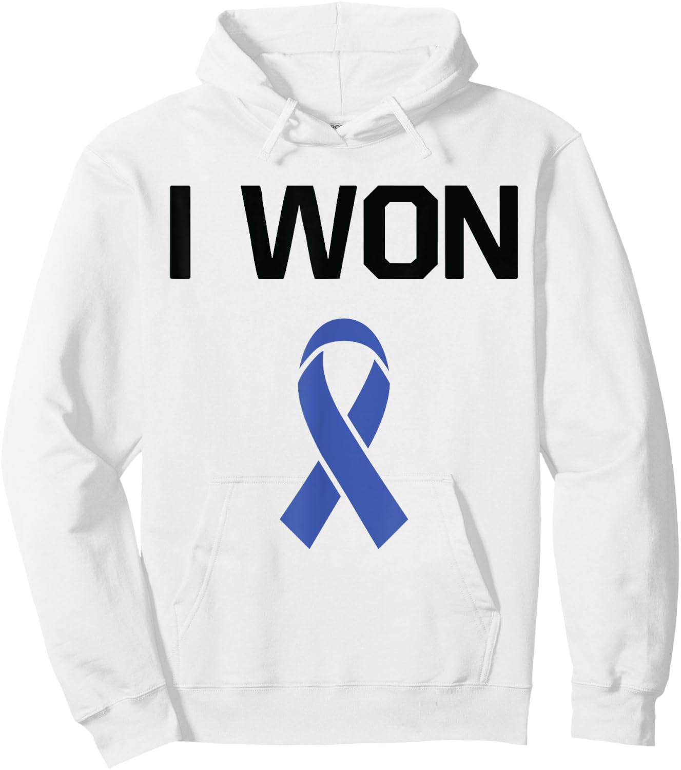 I Won - Fighter Warrior Rectal Cancer Awareness Hoodie - Hoodie | White