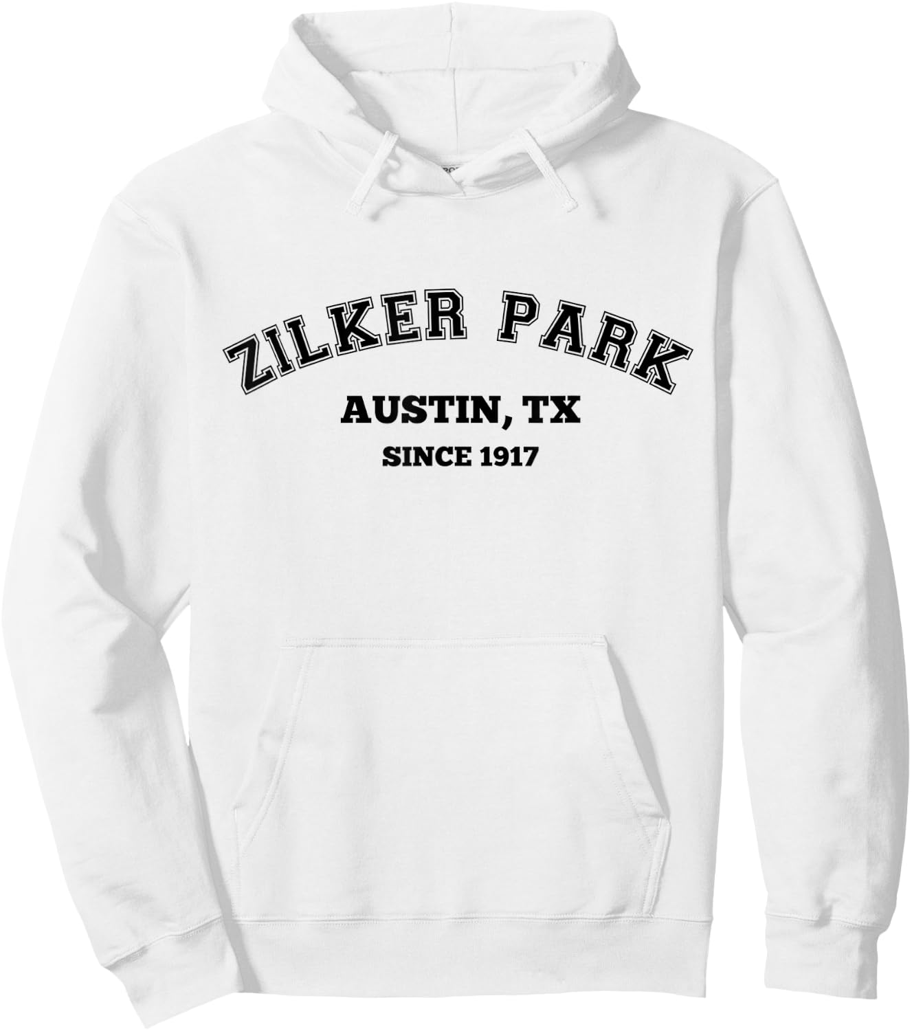 Austin Texas ATX Zilker Park Hoodie - Hoodie | White
