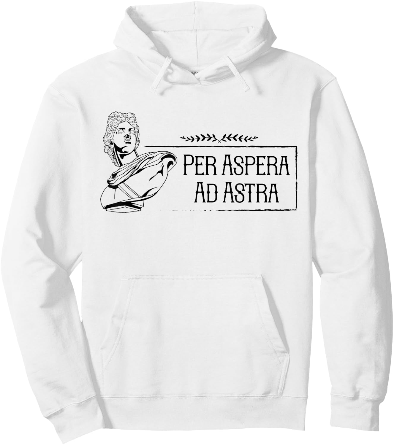 Latin saying - Per Aspera Ad Astra Hoodie - Hoodie | White