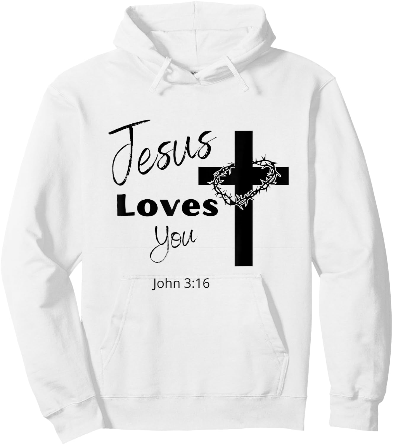 Jesus Loves You Hoodie - Hoodie | White