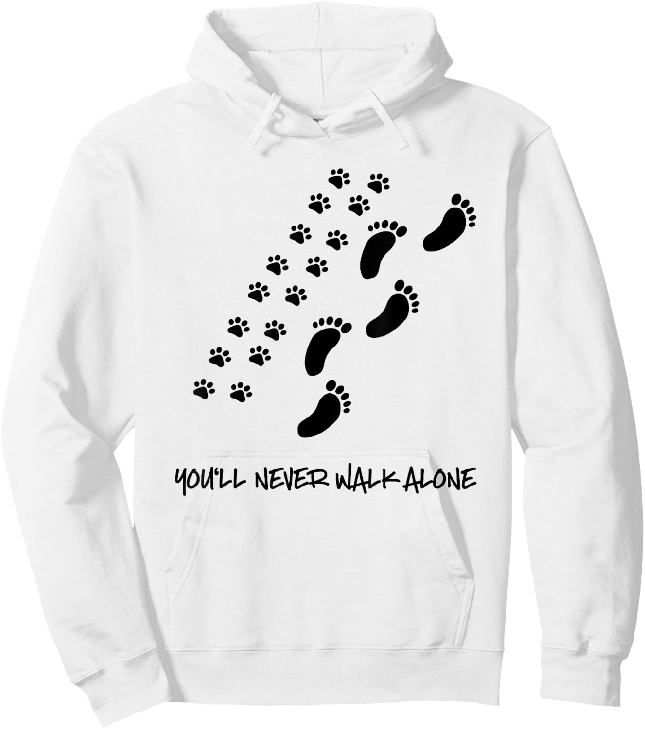 You'll never walk alone dog shirt Hoodie - Hoodie | White