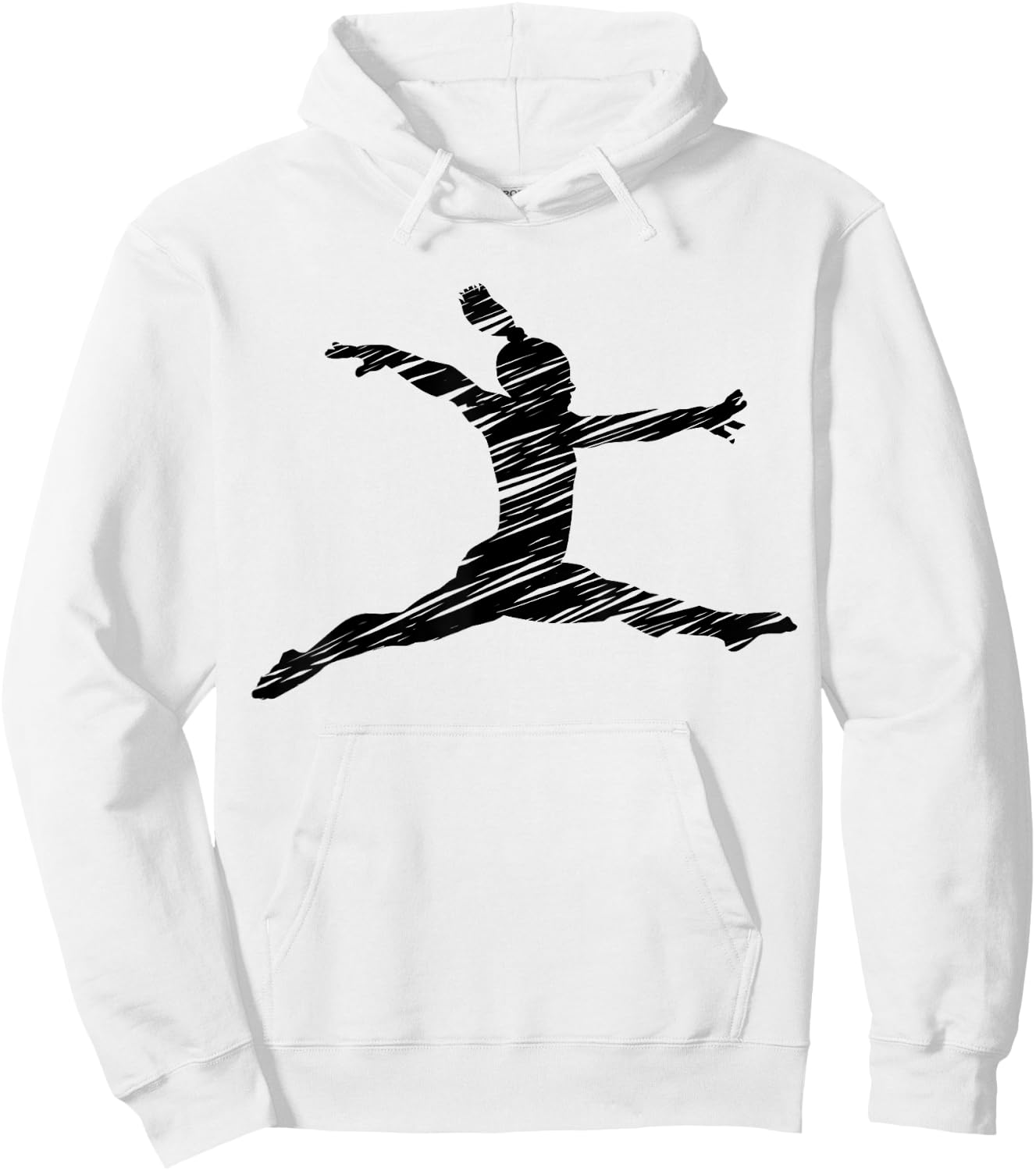 Gift Gymnastics Ladies Retro Gymnastics Motif - Blue, Women's Small Hoodie - Hoodie | White