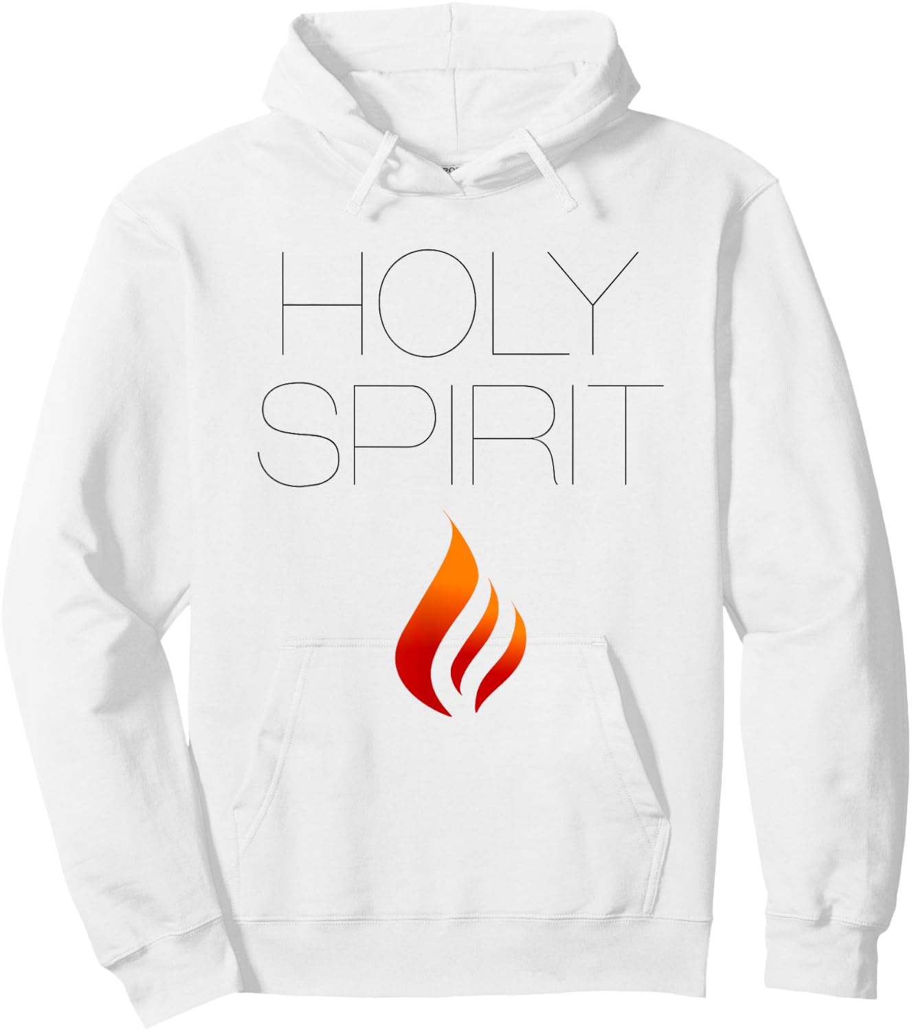 Holy Spirit with Fire (Christian ) Hoodie - Hoodie | White