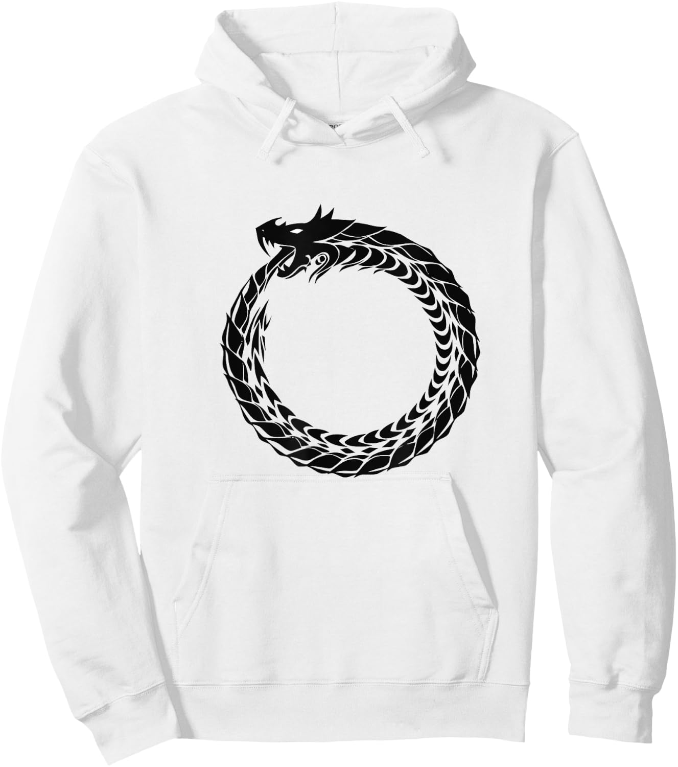 Ouroboros the eternal snake Hoodie - Hoodie | White