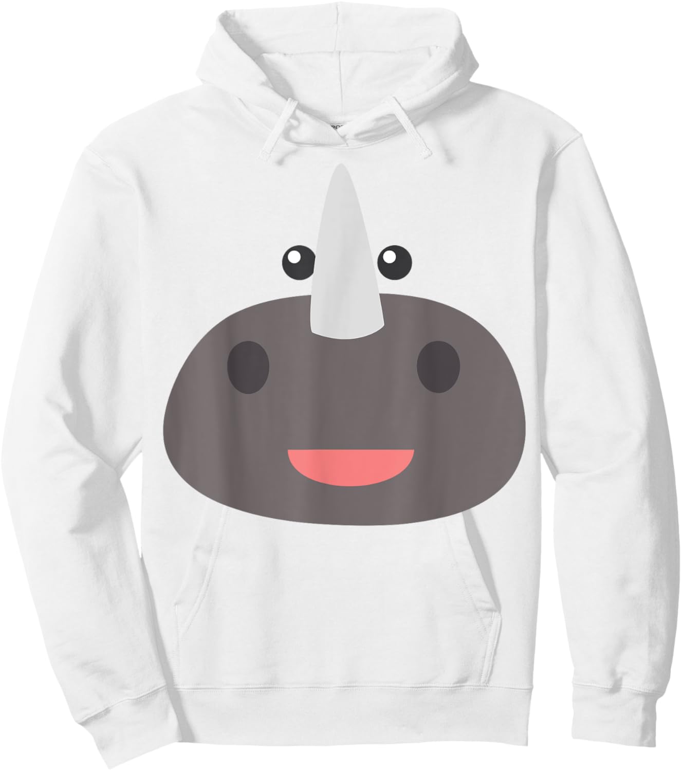 Rhino Halloween Costume DIY Rhinoceros Costume Kids Hoodie - Hoodie | White