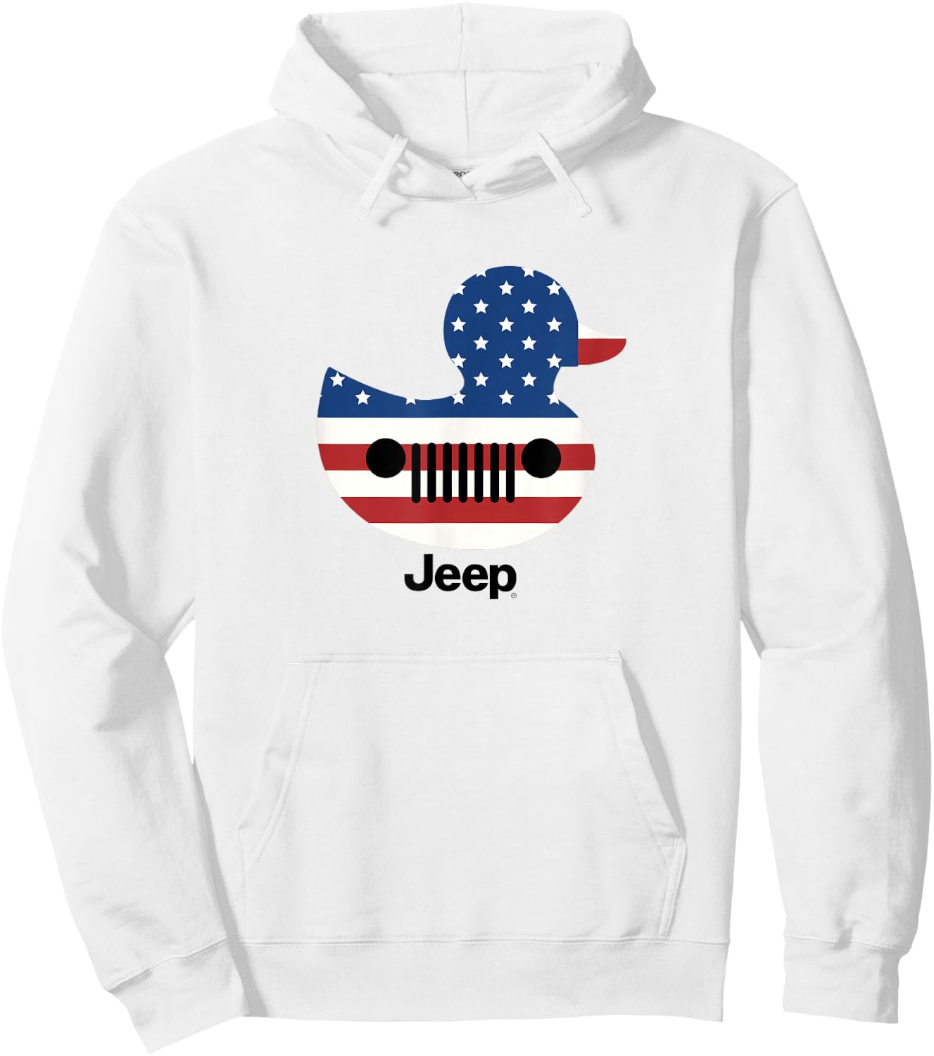 Jeep Duck Flag Hoodie - Hoodie | White
