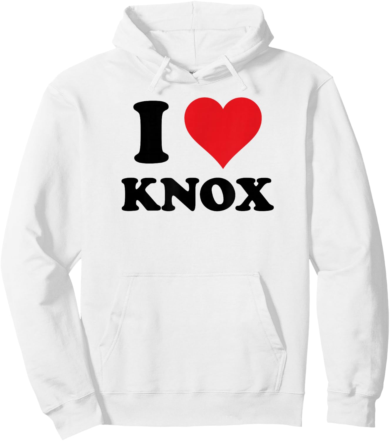 I Heart Knox First Name I Love Personalized Stuff Hoodie - Hoodie | White
