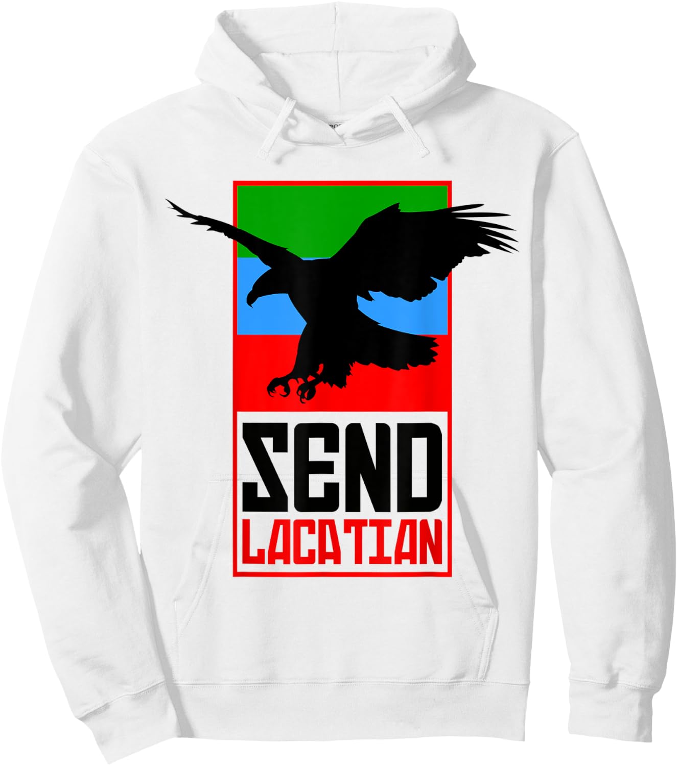 Dagestan Eagle. Dagestan Send Location Hoodie - Hoodie | White