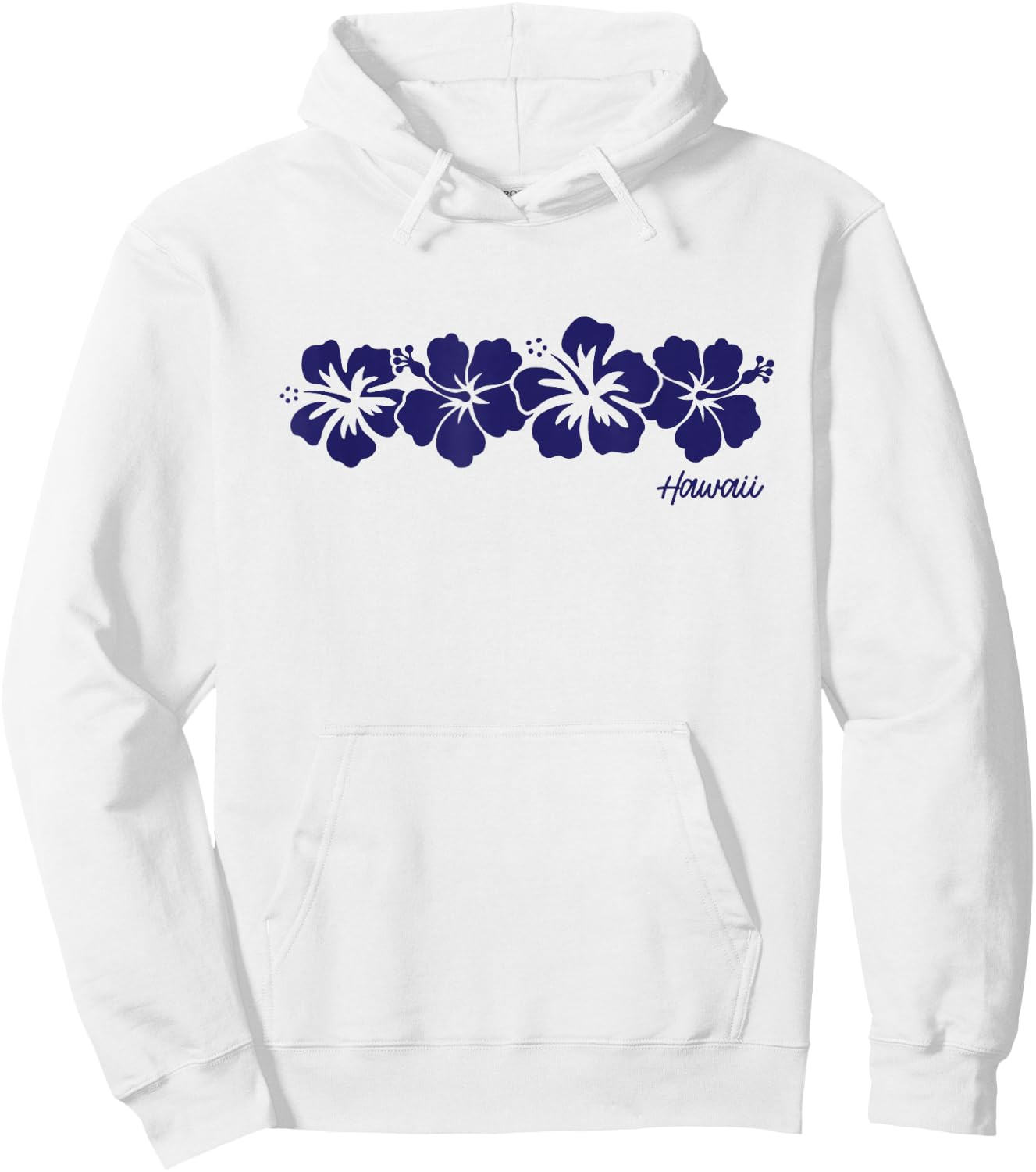 Hawaii Hibiscus Flower Aloha Hawaiian Vacation Souvenir Hoodie - Hoodie | White