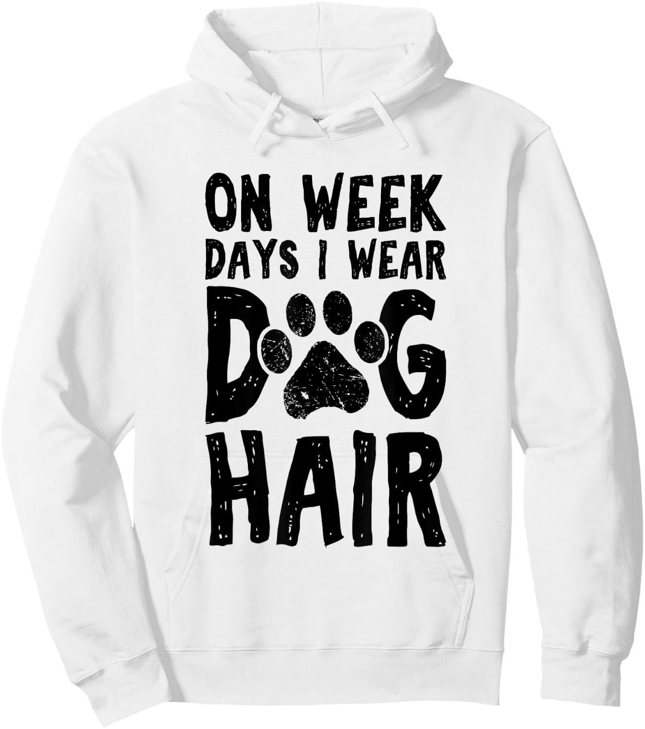 On Week Days I Wear Dog Hair Doodle Dog Groomer Hoodie - Hoodie | White