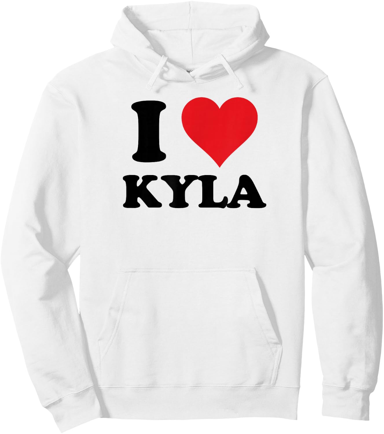 I Heart Kyla First Name I Love Personalised Stuff Hoodie - Hoodie | White