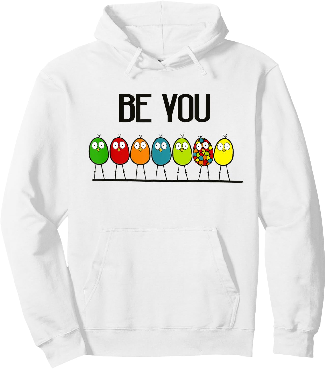 Delightfully Different World Be Yourself, Be You Hoodie - Hoodie | White