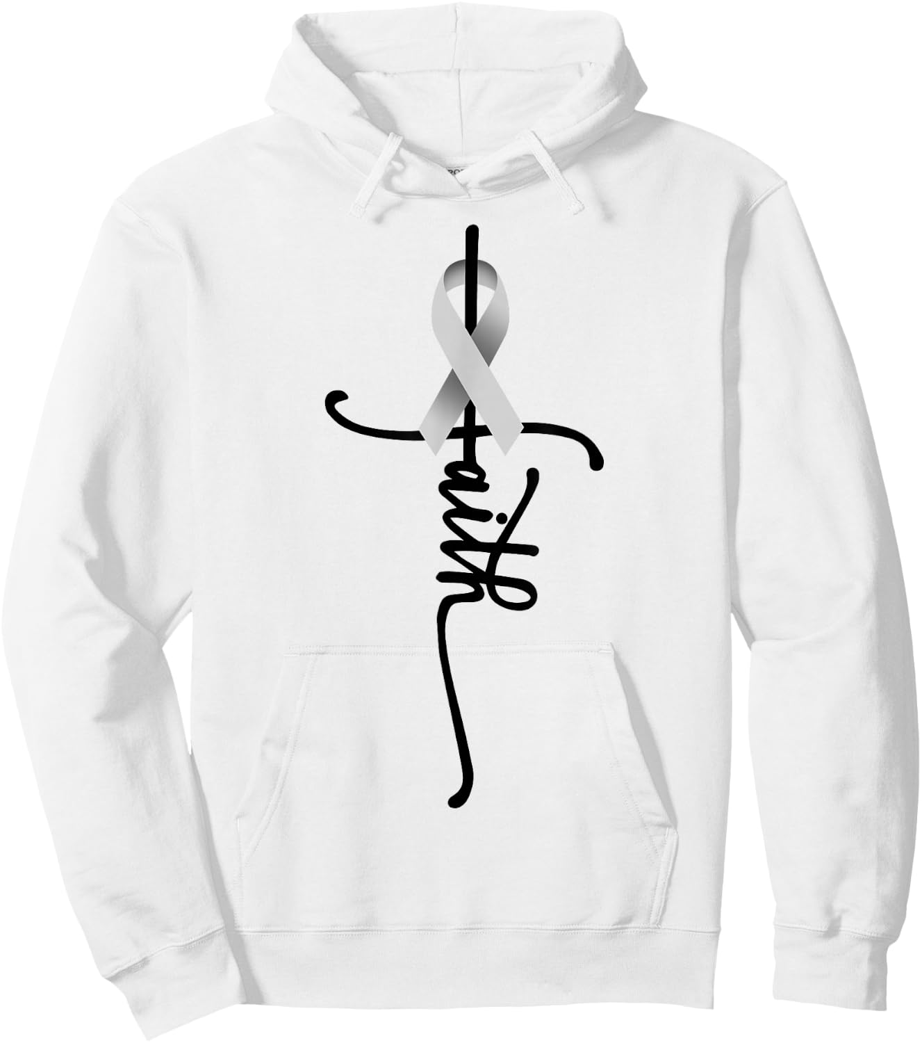 Lung Cancer Faith Lung Cancer Awareness November Support Hoodie - Hoodie | White