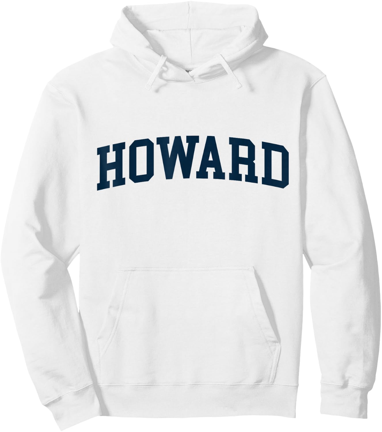 Howard Varsity Style Vintage Hoodie - Hoodie | White