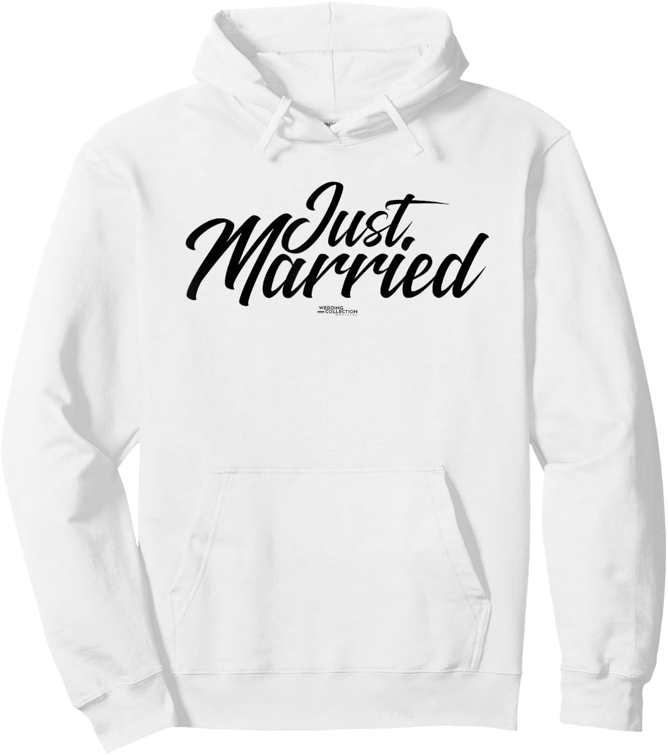 Just Married Wedding Hoodie - Hoodie | White