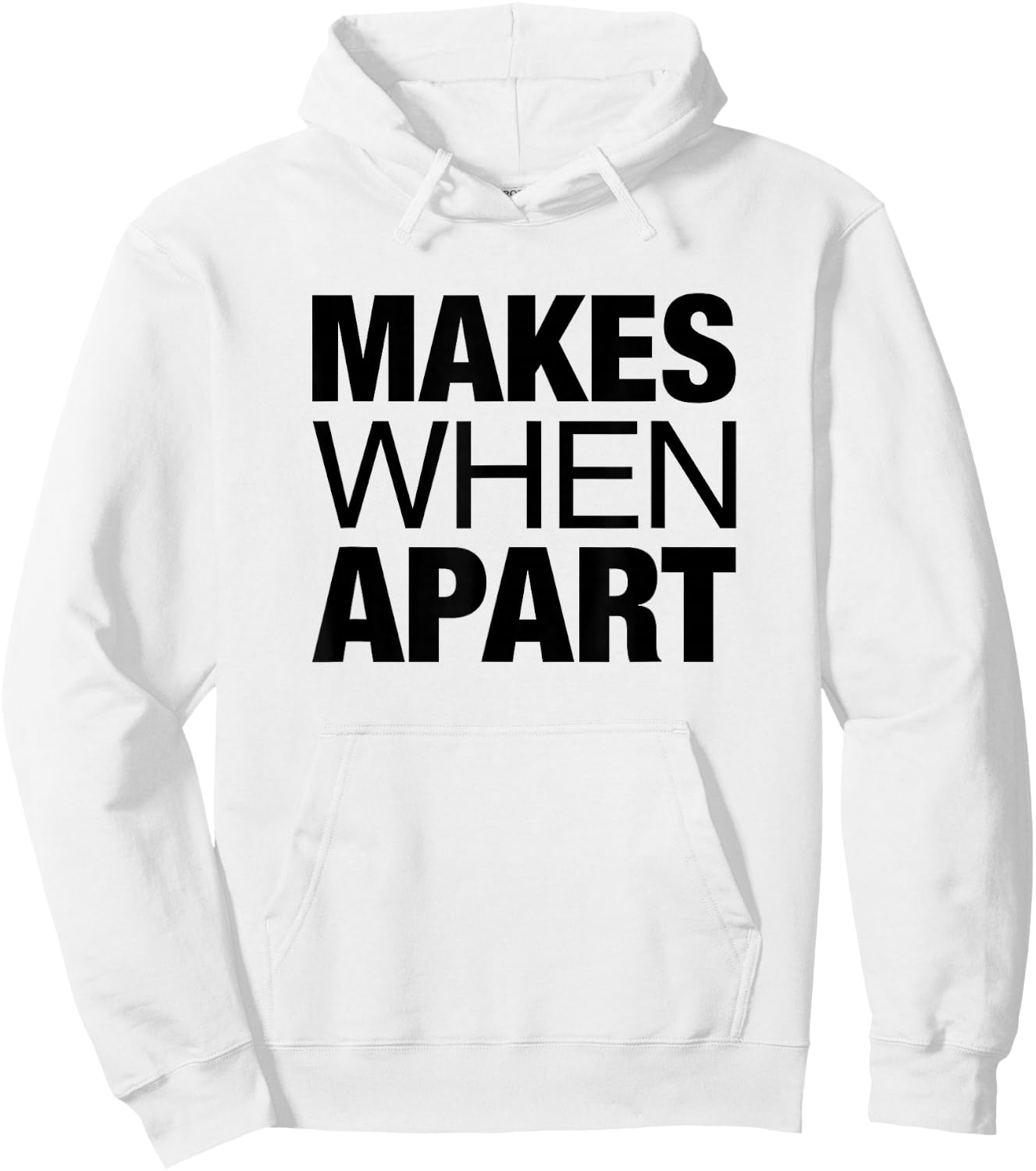 Nothing Makes Sense When We're Apart Cute Couple Matching Hoodie - Hoodie | White