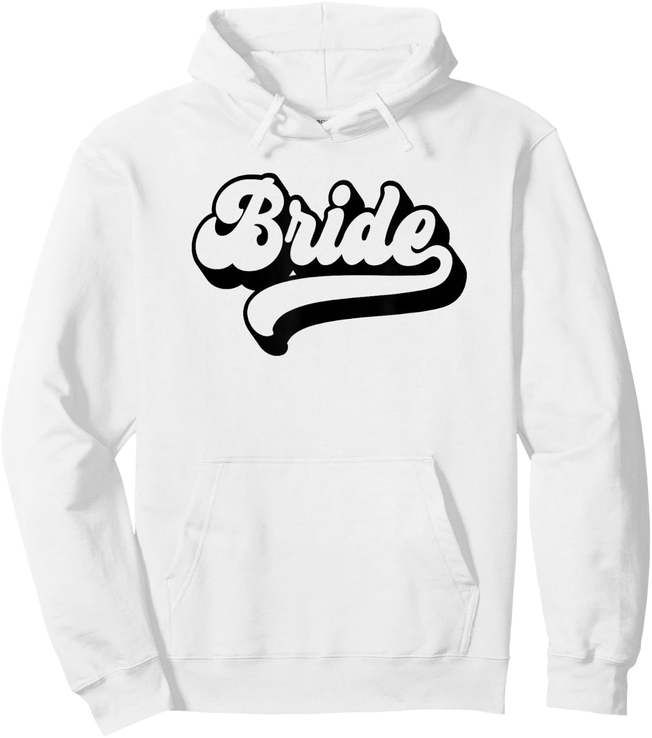 Bride Wedding Bachelorette Party Bridal Shower Retro Bride Hoodie - Hoodie | White