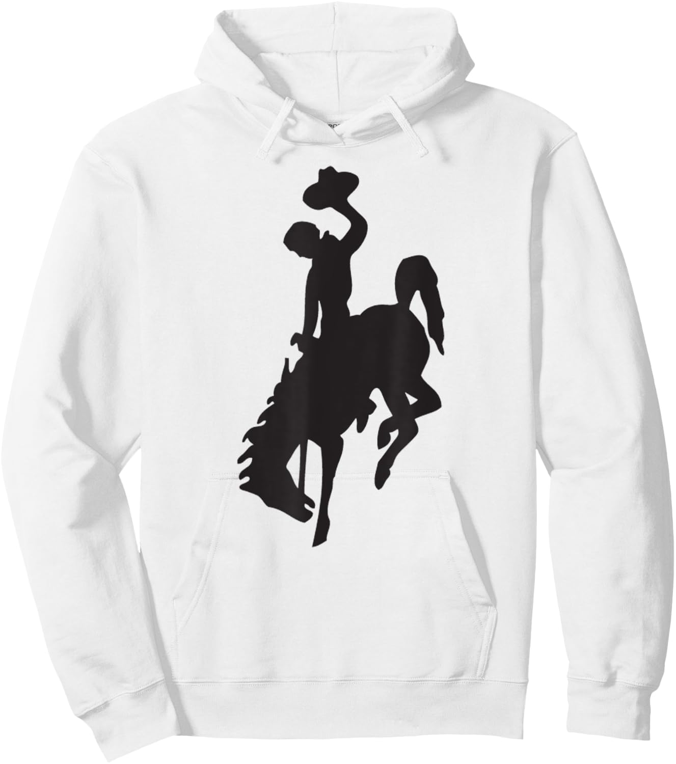 Bucking Bronco Cowboy Horse Gift Hoodie - Hoodie | White