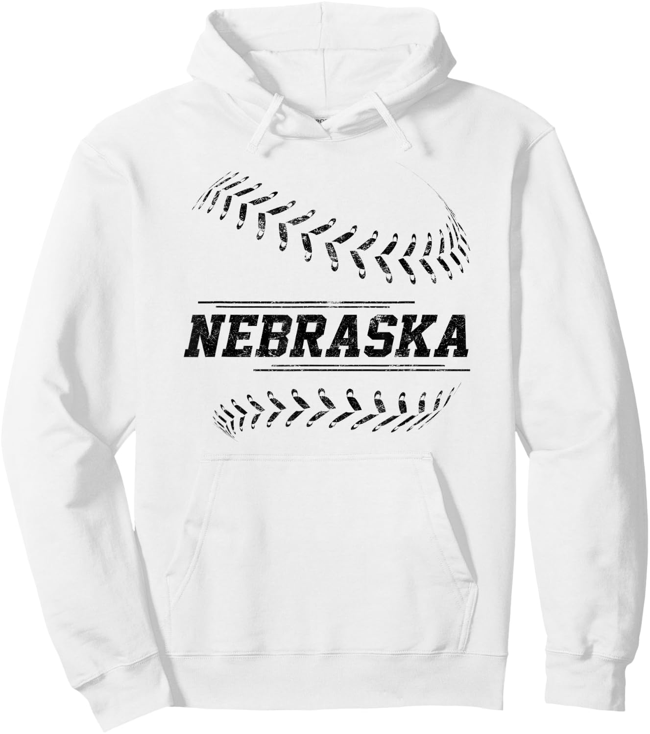 Nebraska Baseball State Pride Team Sport Hoodie - Hoodie | White