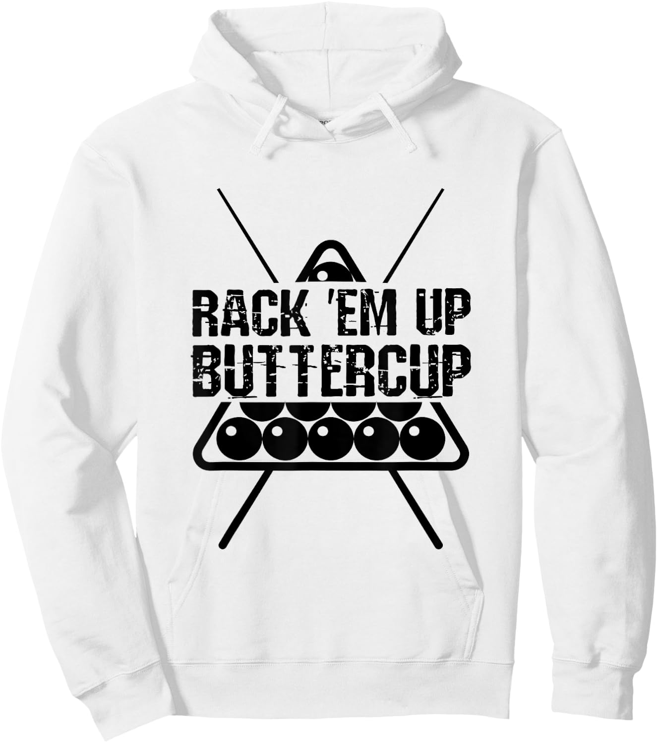 Pool Billards - Rack Em Up Buttercup Hoodie - Hoodie | White