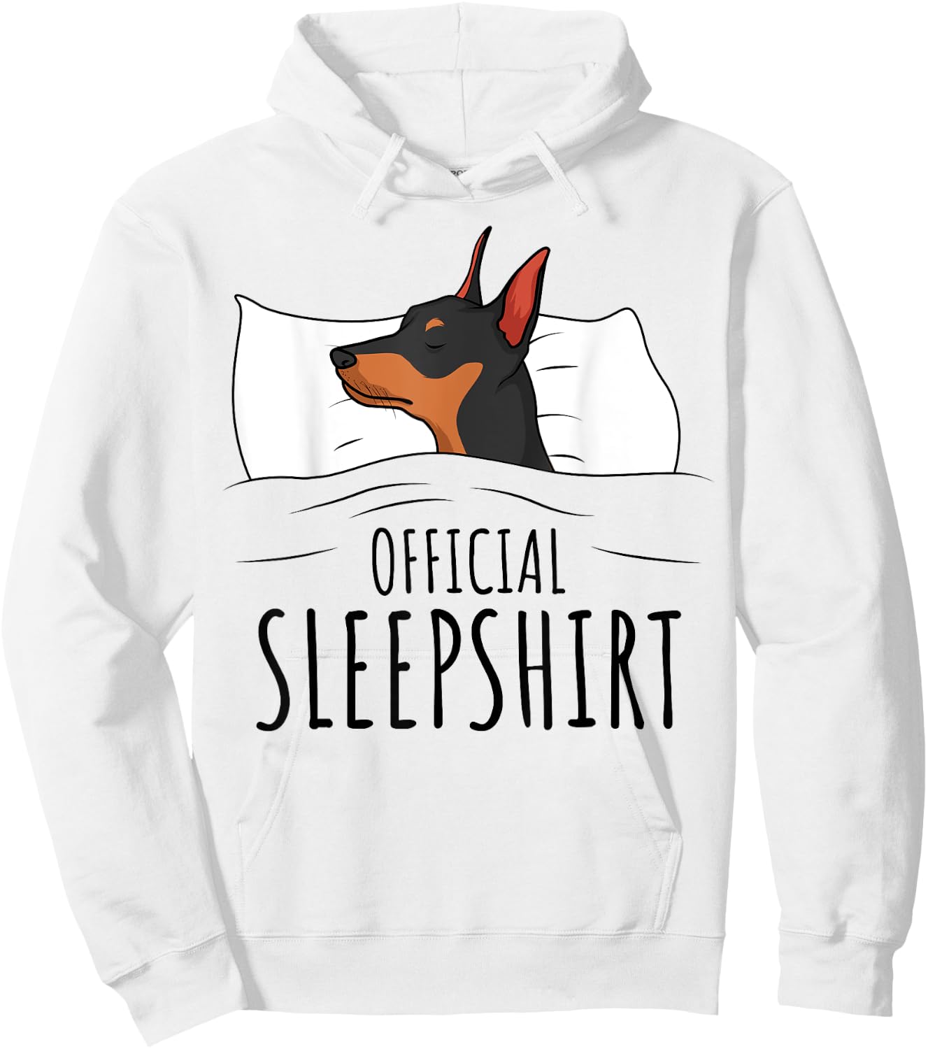 Miniature Pinscher Min Pin Dog Official Sleepshirt Hoodie - Hoodie | White
